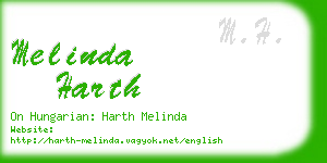 melinda harth business card